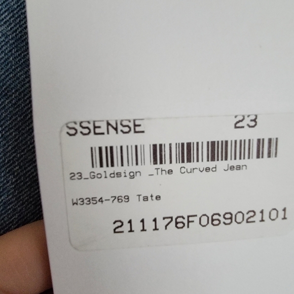 GOLDSIGN the Curved Jeans in Tate size 23 NWT - Picture 12 of 12
